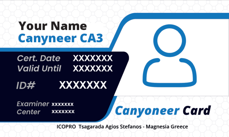 Canyoneer CA3 CARD back